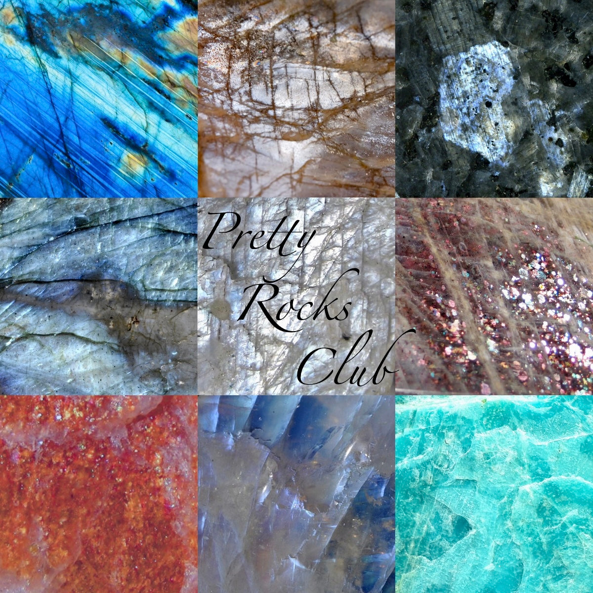 March 2023 Pretty Rocks Club - sunstone & sunstone-in-iolite