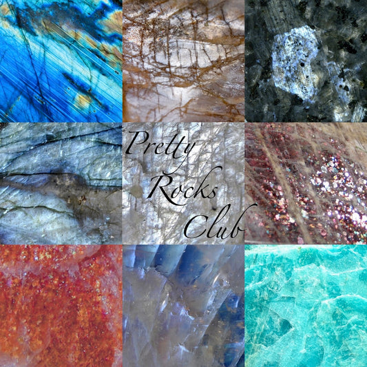 April 2023 Pretty Rocks Club - rainbow moonstone part 1