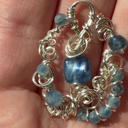 Blue Kyanite pendant #1