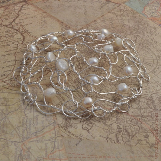 White Pearl Kippah