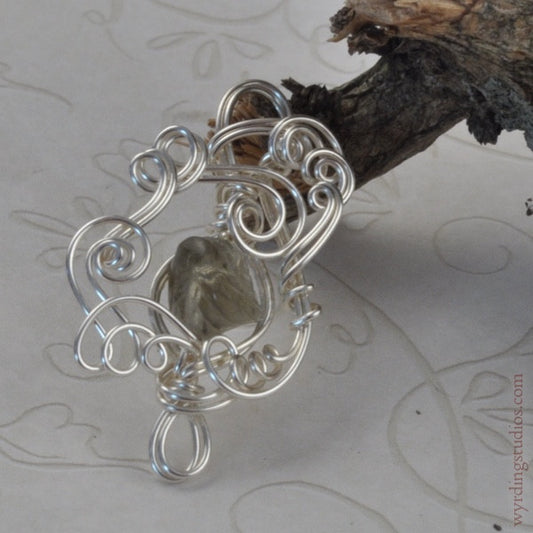 Dusty Green Pendant (Magpie Rummage Sale)