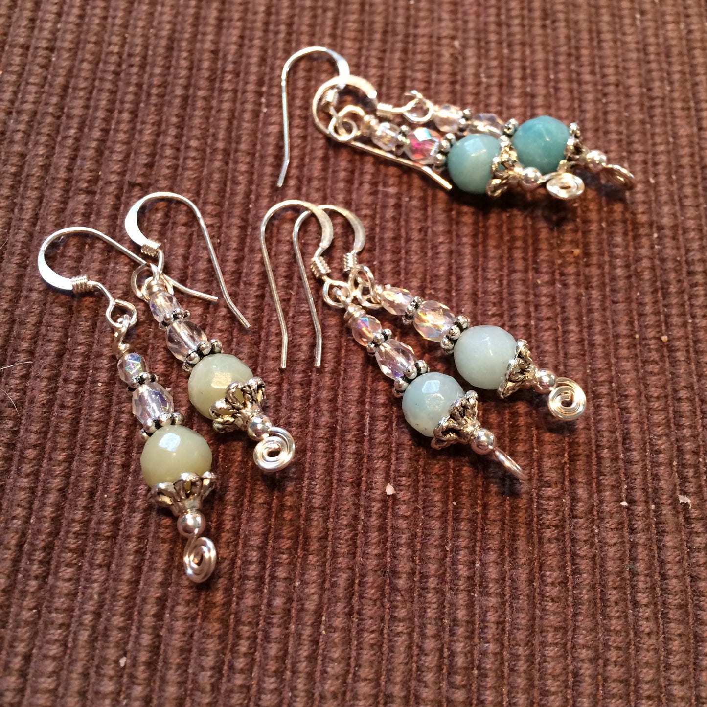 Custom amazonite earrings