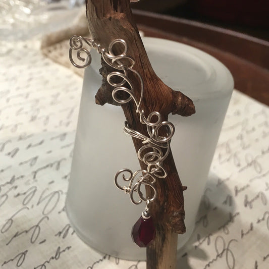 Blood Red Earring Cuff