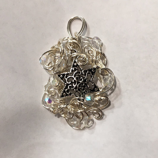 Filigree Star of David pendant