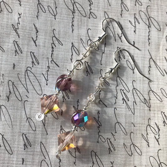 Vintage Crystal & Glass Earrings