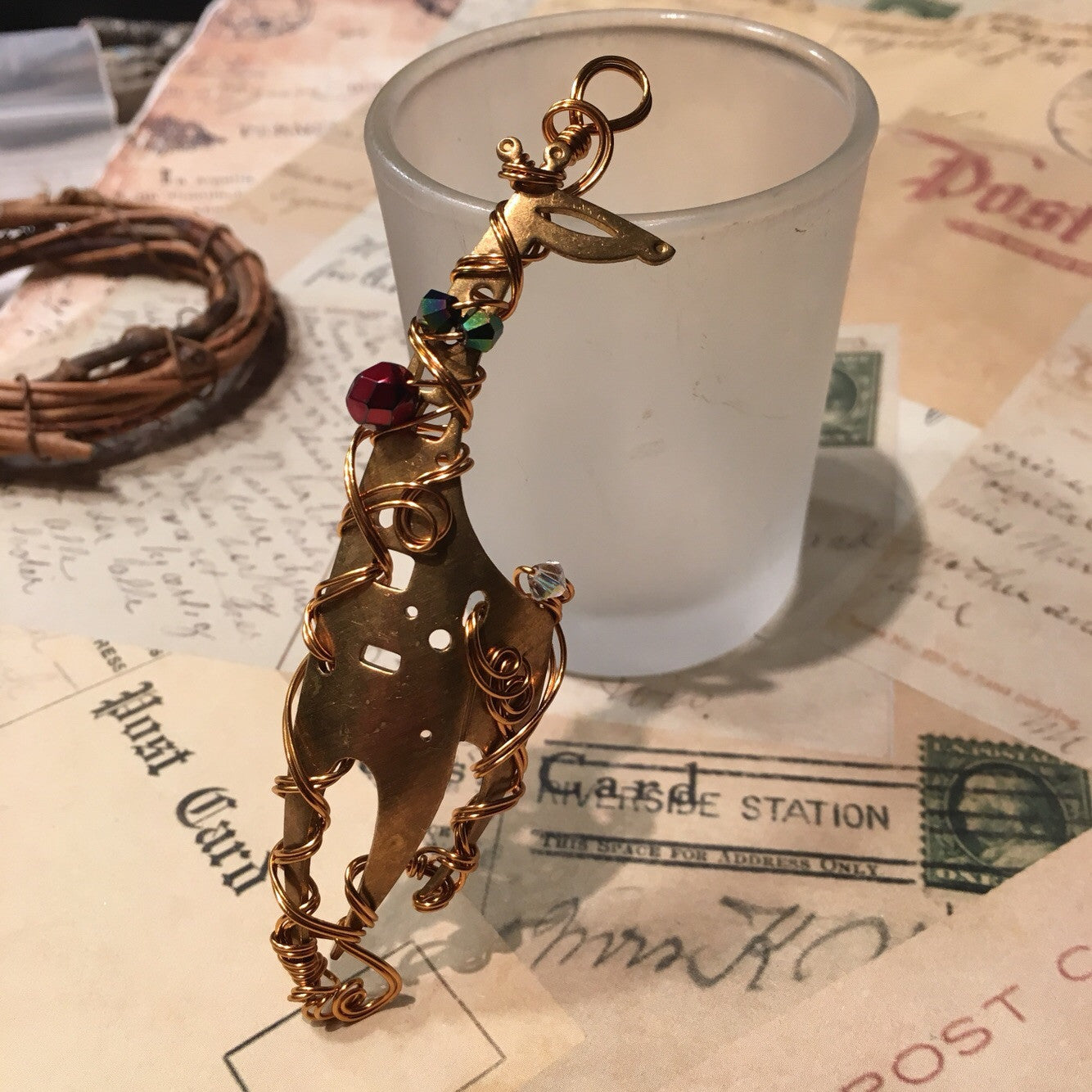 Postmodern Scarf-Wearing Hipster Christmas Giraffe