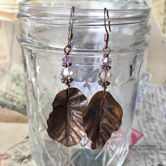 Personal Collection: foldformed leaves with mauve