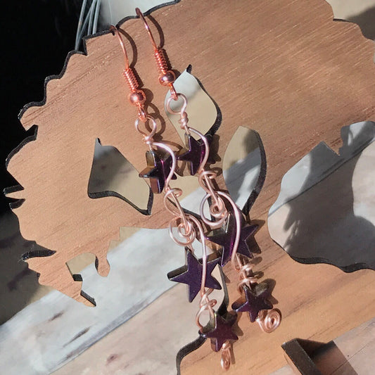 Skylit: rose-gold and purple