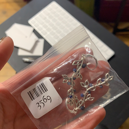Custom leaf earrings