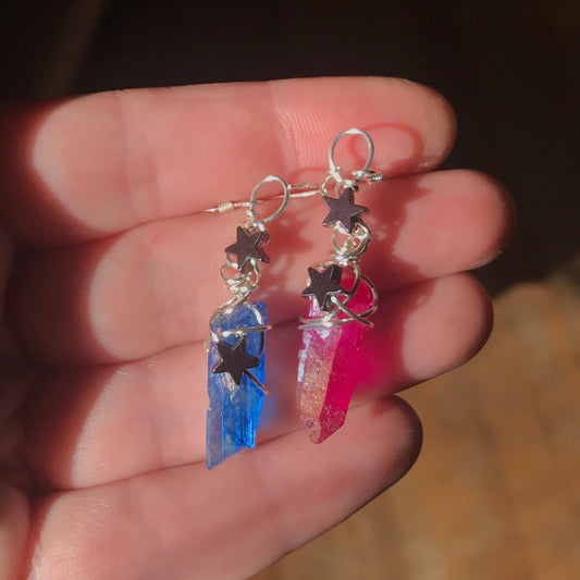 Custom Space Bisexual Earrings