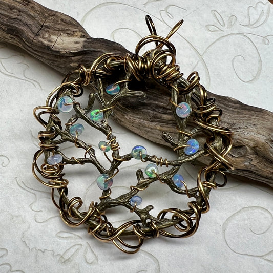 The Barren Trees - blue opal