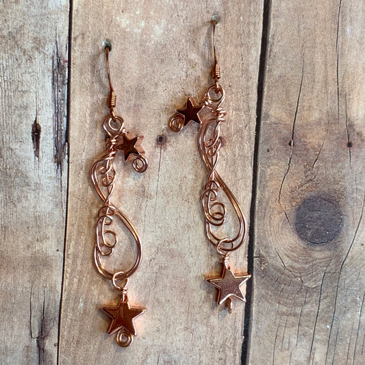 Skylit - rosegold earrings #2