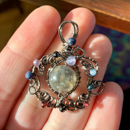 Custom labradorite pendant