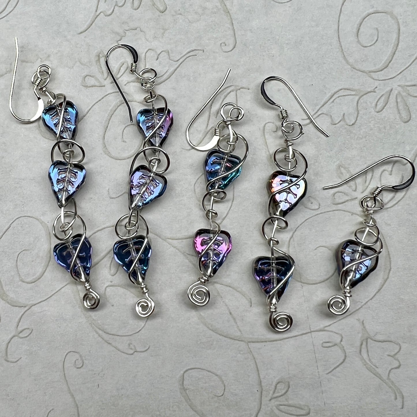 Custom set of 5 earrings