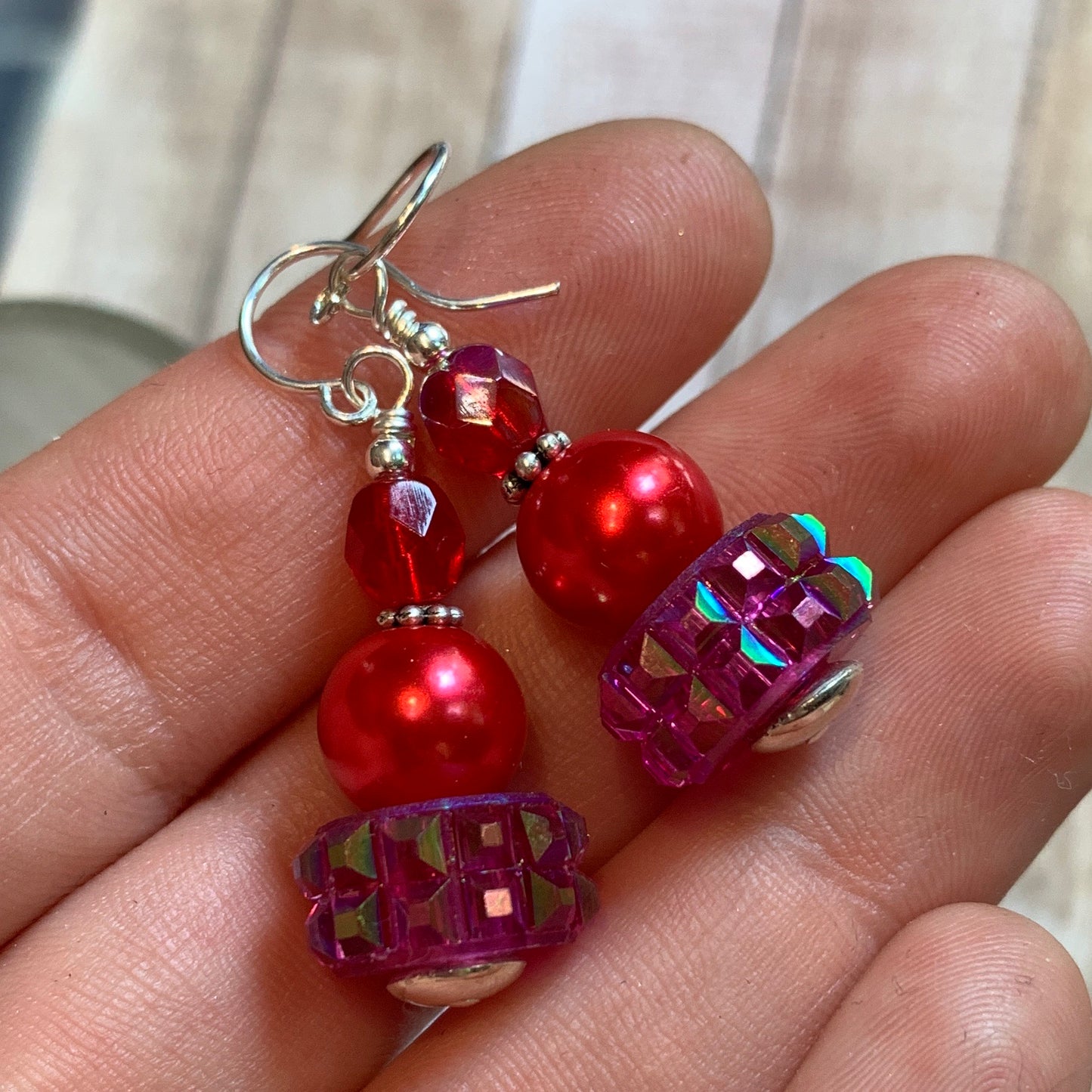 Tiny Evil Genius Earrings: “call it something about fire”