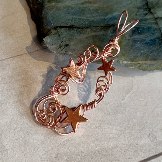 Skylit - rosegold pendant