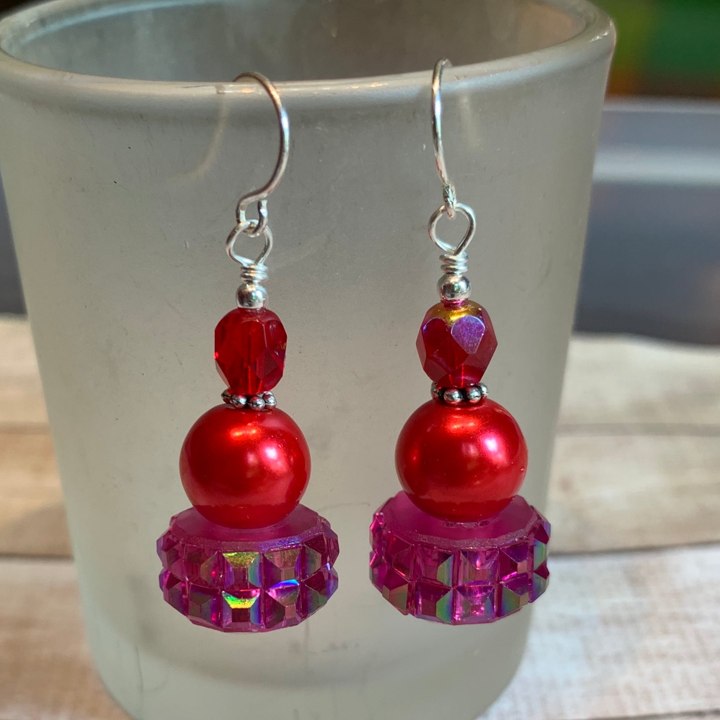 Tiny Evil Genius Earrings: “call it something about fire”