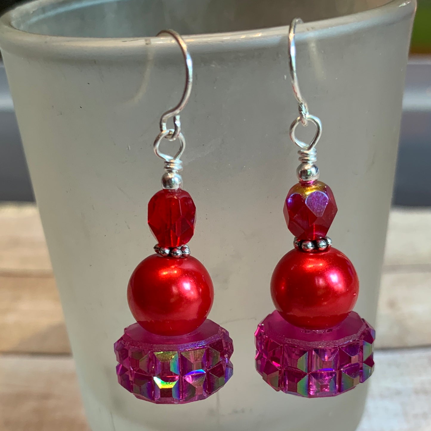 Tiny Evil Genius Earrings: “call it something about fire”