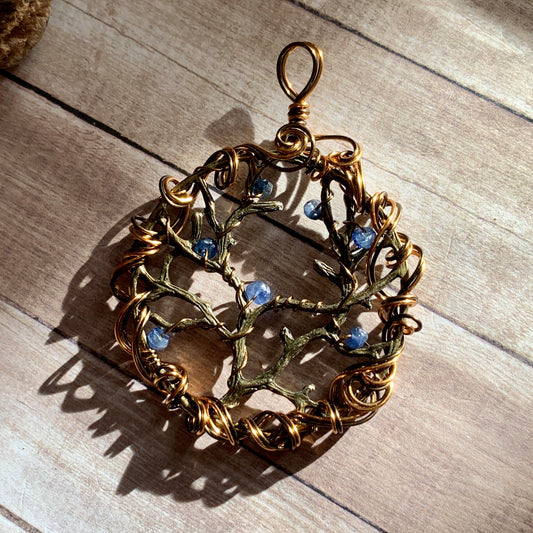 Barren Trees - sapphire and mixed metals