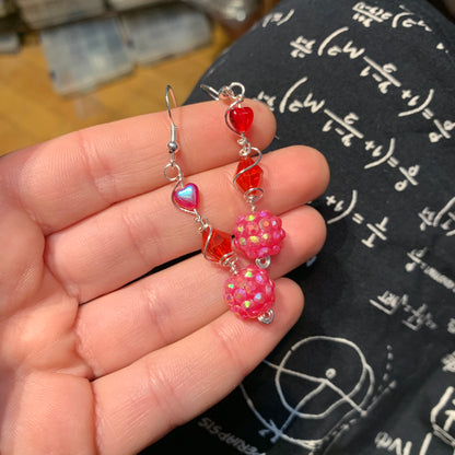 Tiny Evil Genius Earrings: Valentine’s Day