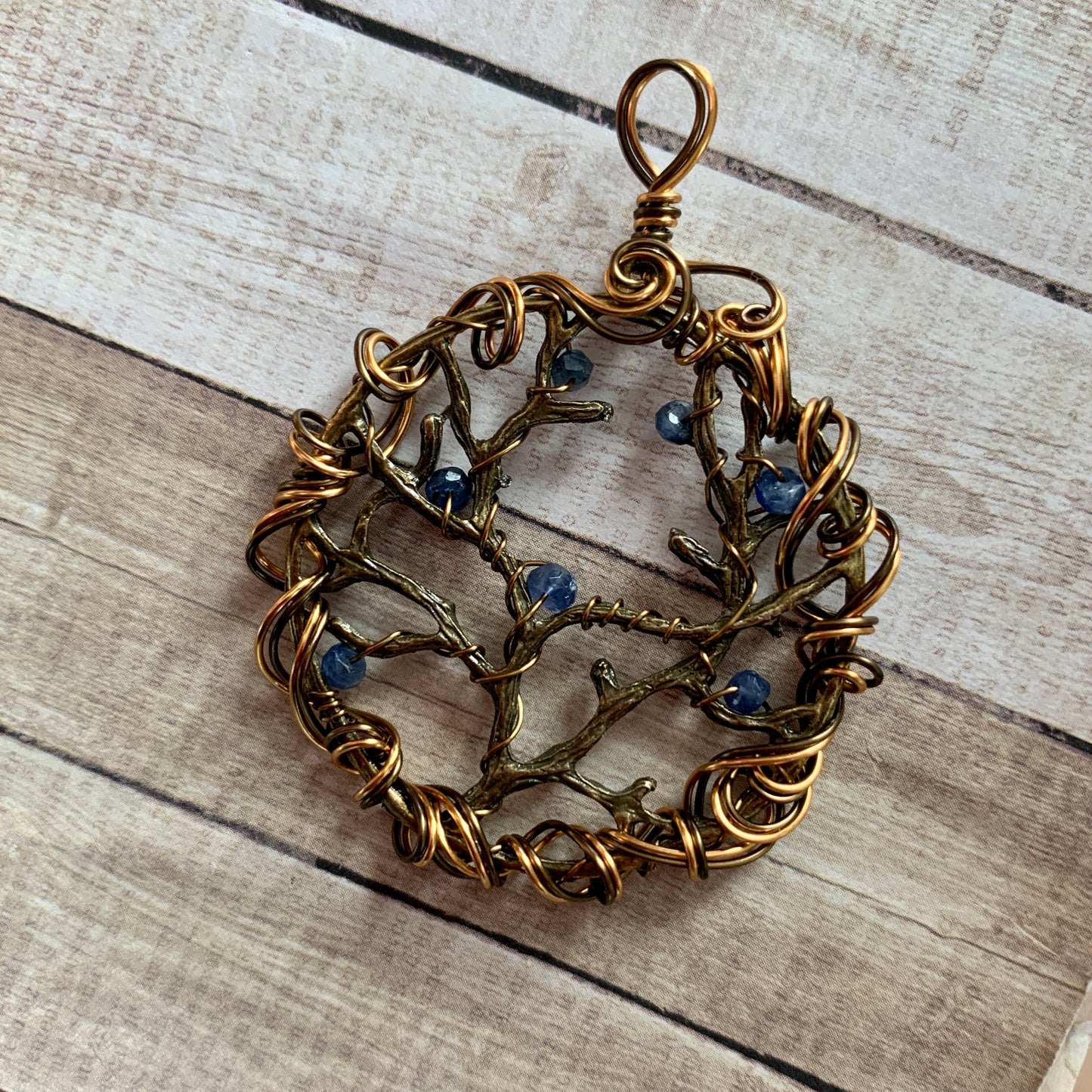 Barren Trees - sapphire and mixed metals