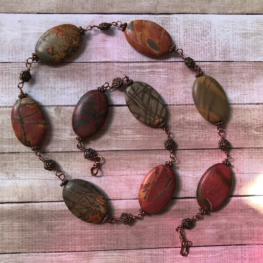 Personal Collection: Picasso jasper linked necklace