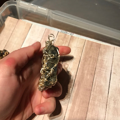 Personal Collection: labradorite slab pendant