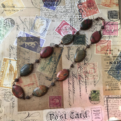 Personal Collection: Picasso jasper linked necklace