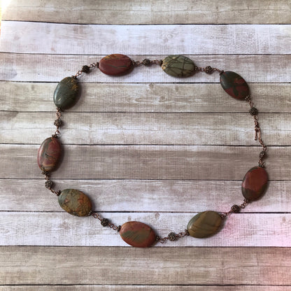 Personal Collection: Picasso jasper linked necklace